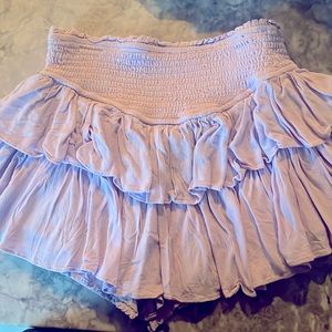 rock and rags skirt pastel purple